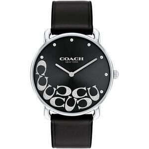 Women's Black Silver Watch Sleek Design with Scattered Charms Timeless Style